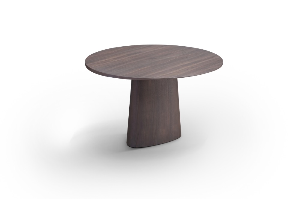 Astor Round Dining Table Midnight Oak 120cm