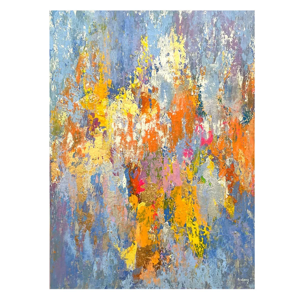 Abstract Blue Palette Painting — original wall art