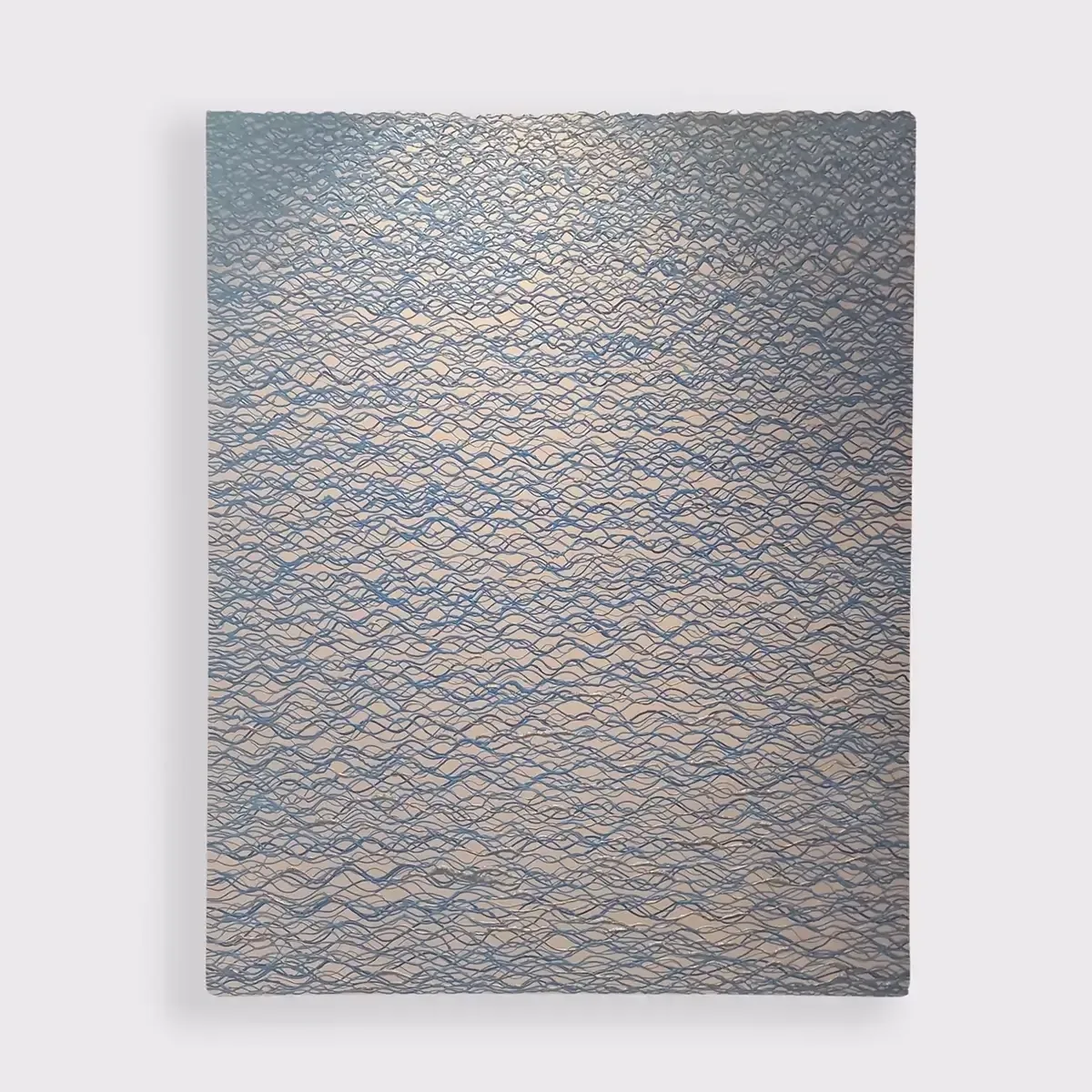 Abstract Blue Swiggles — original wall art
