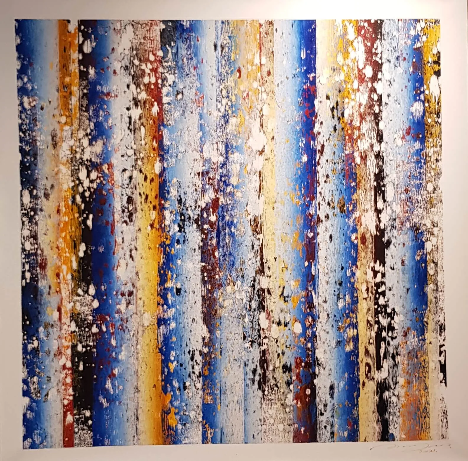Abstract Broken Lines Painting — original wall art