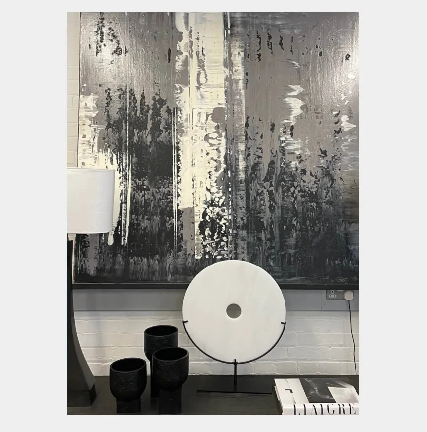 Abstract Monotone Painting — The artwork displayed at Eccotrading Design London is entirely original and each painting…