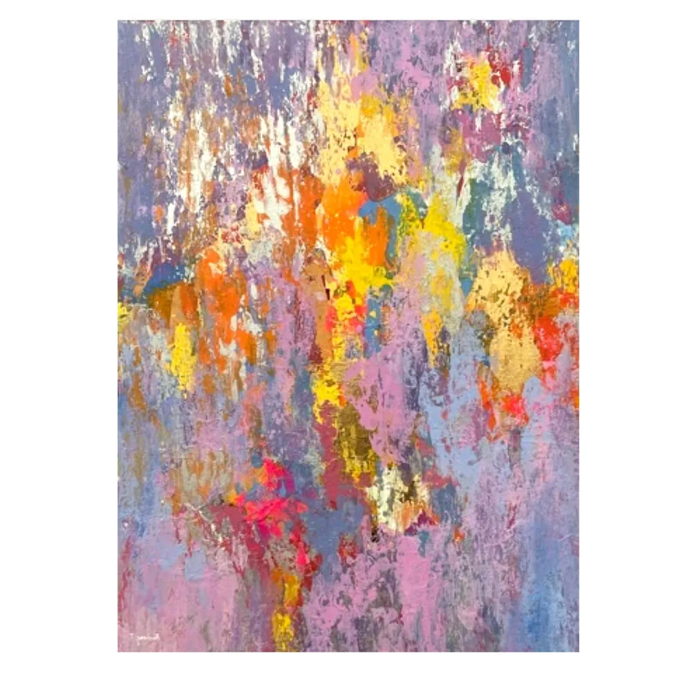 Abstract Purple Pallette Painting — original wall art