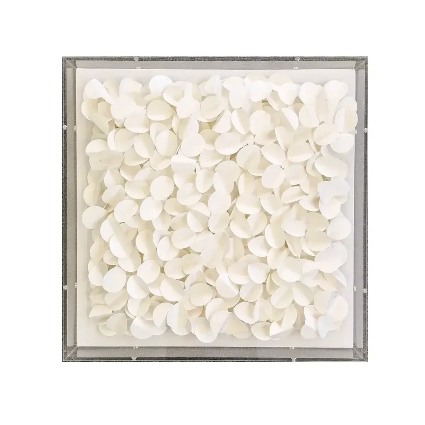 Abstract folded 3D White — original wall art