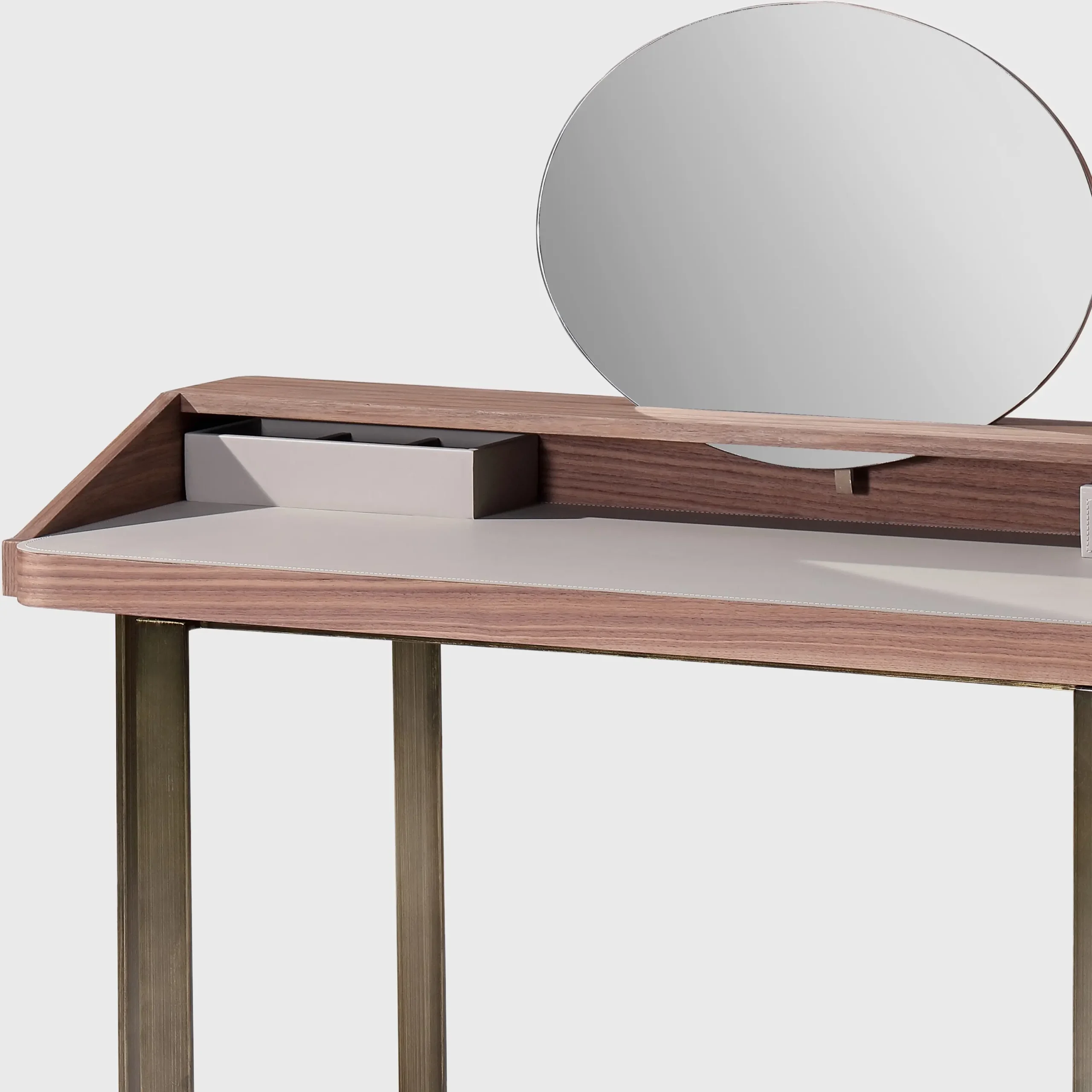 Anson Leather Dressing Table - Image 4