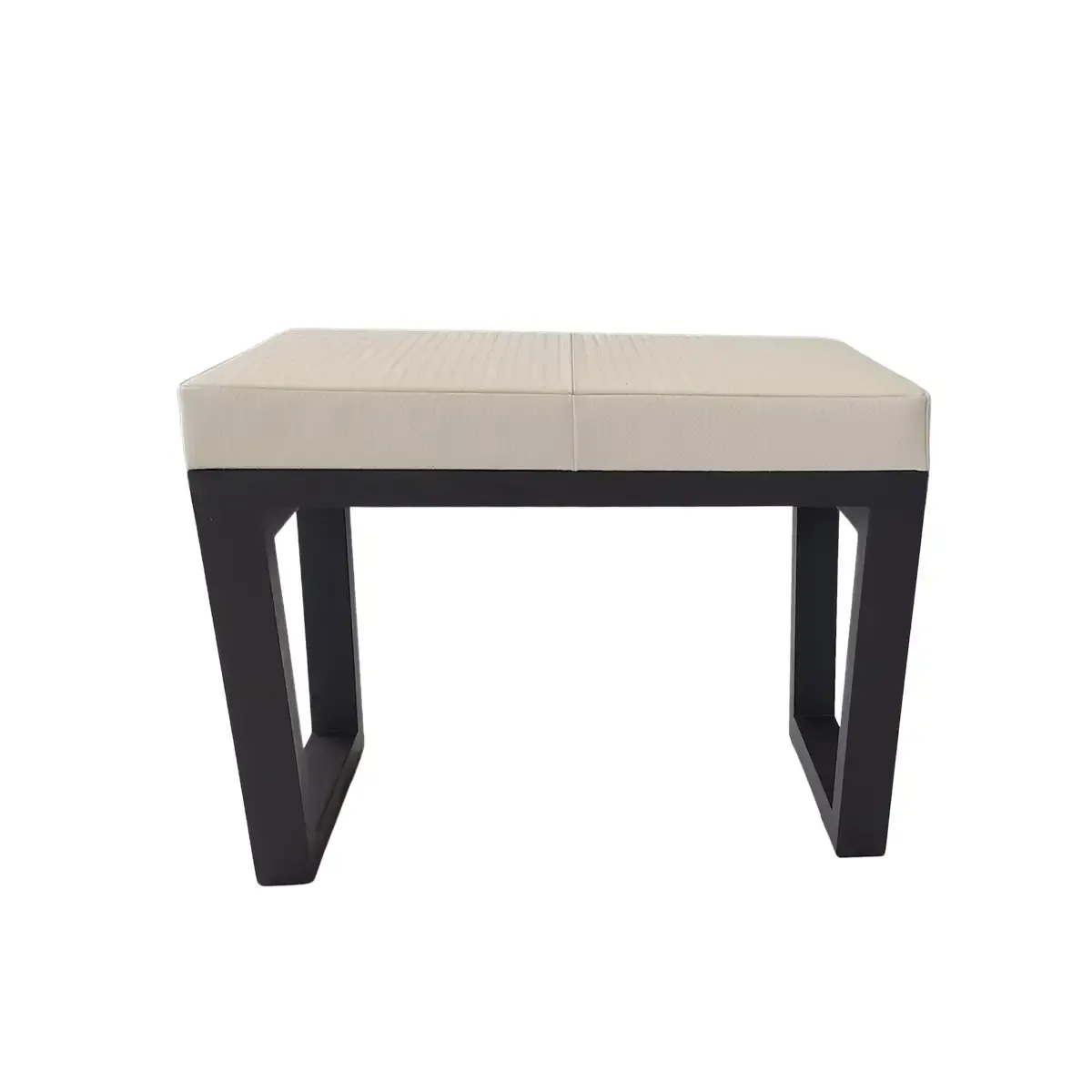 Arlington Stool Woven Pumice Leather, Pumice Woven Leather finish