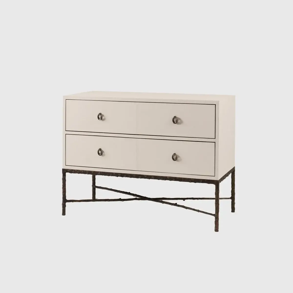 Arun Chest Bronze Dorato Pumice Leather, Bronze Dorato finish