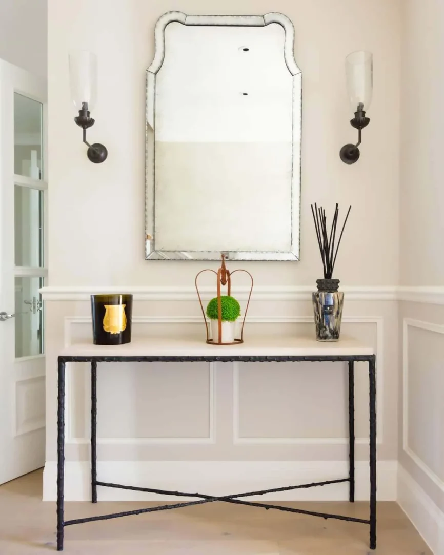 Arun Console Bronze Nera Pumice Leather, 126×42×81 cm