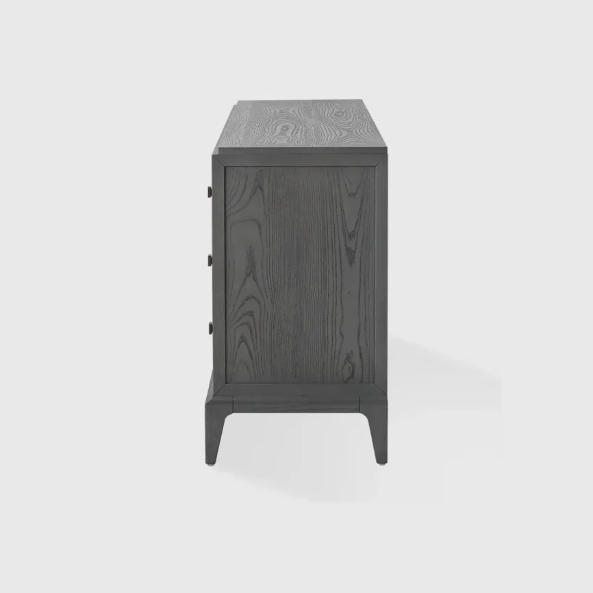 Astoria 6 Drawer Chest Graphite Grey and Shagreen — chest of drawer