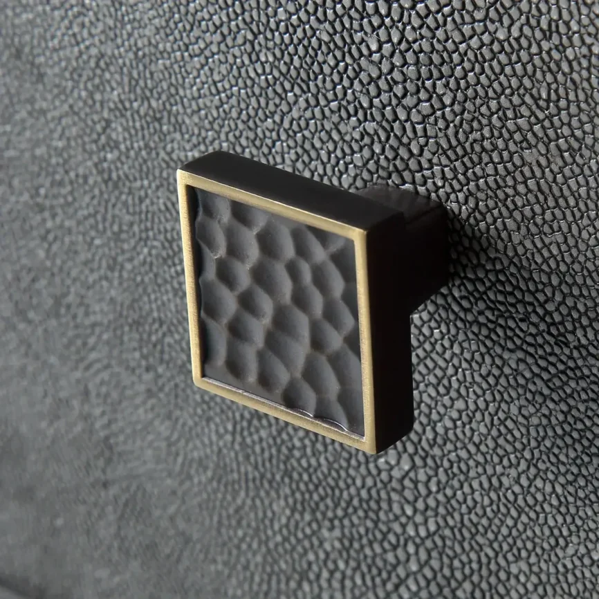 Astoria Nightstand Small Macchiato with Shagreen — The Astoria Nightstand Small Macchiato with Shagreen combines rich…