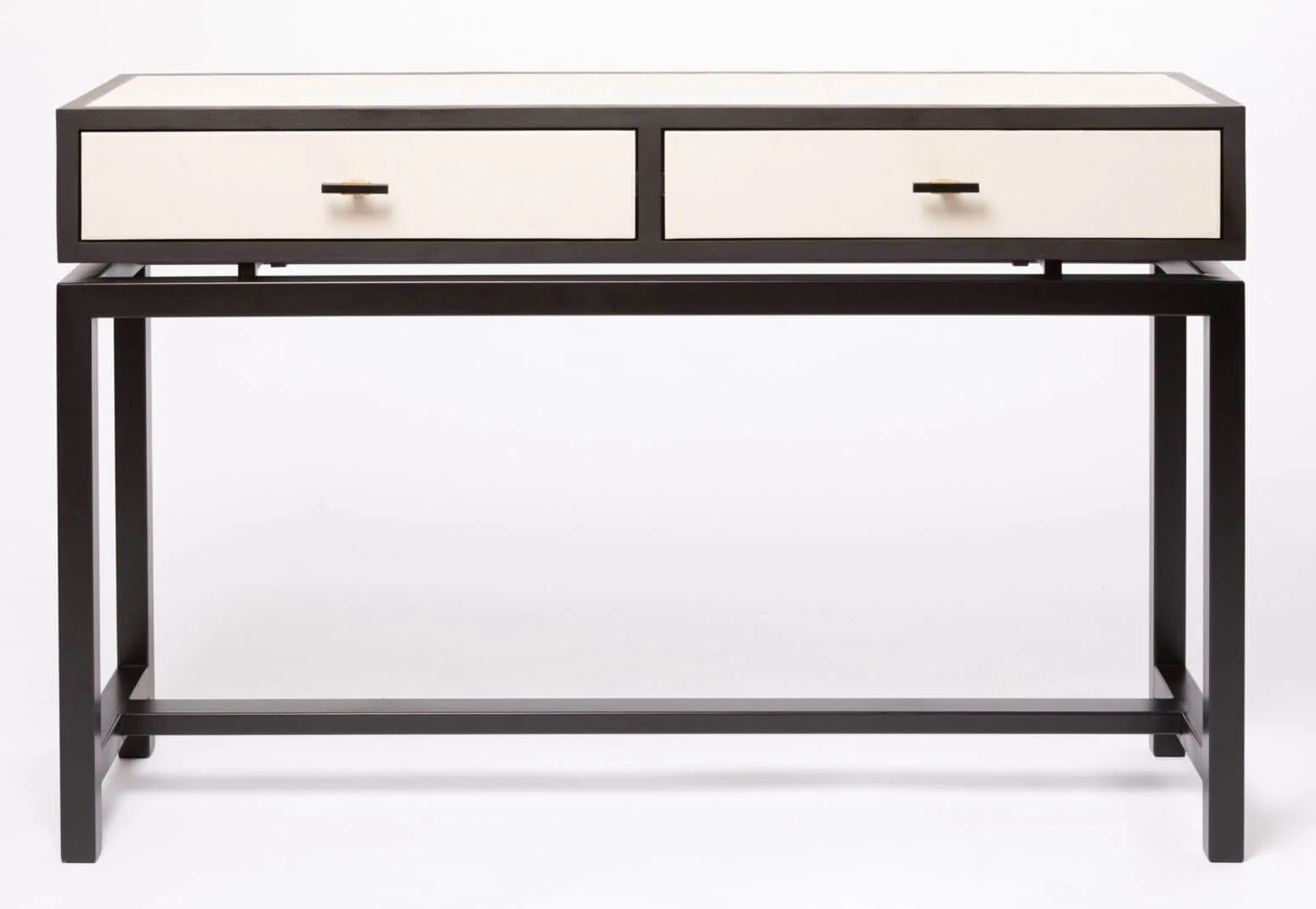 Bertie Console 2 Drawer Pumice Leather, Bertie collection