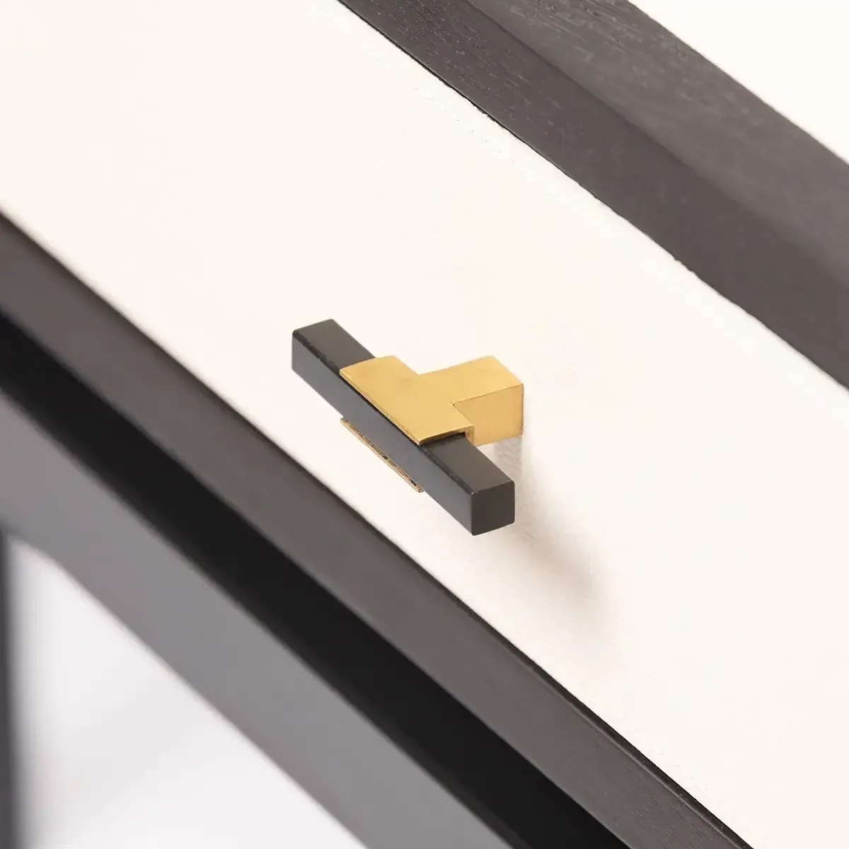 Bertie Console 2 Drawer Pumice Leather — console