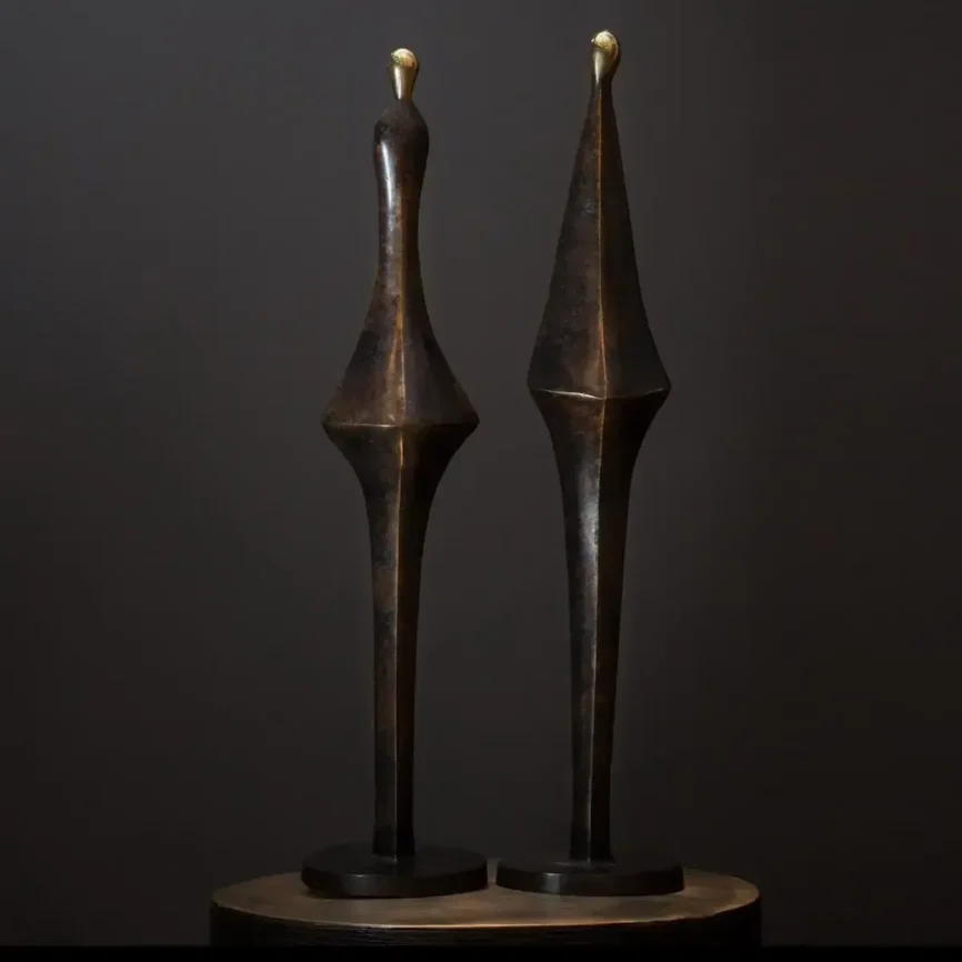 Bronze Abstract Figures — bronze sculpture