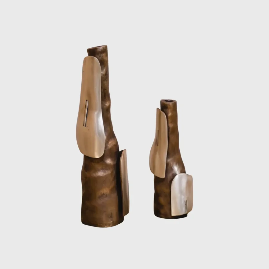 Bronze Armour Bottle — bronze sculpture