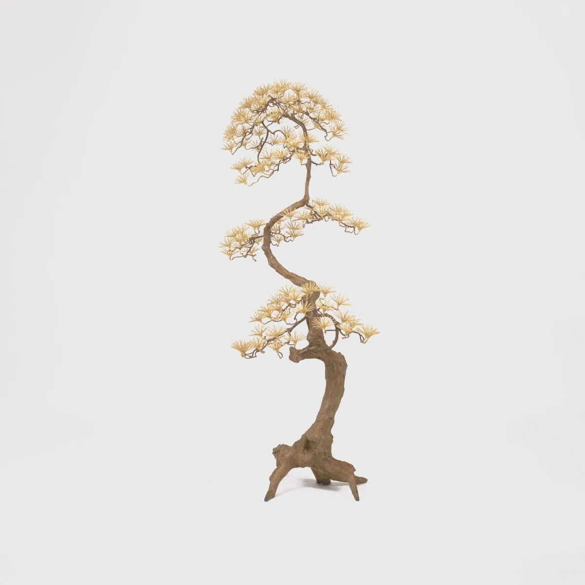 Bronze Bonsai Sculpture Large, Bronze Dorato finish