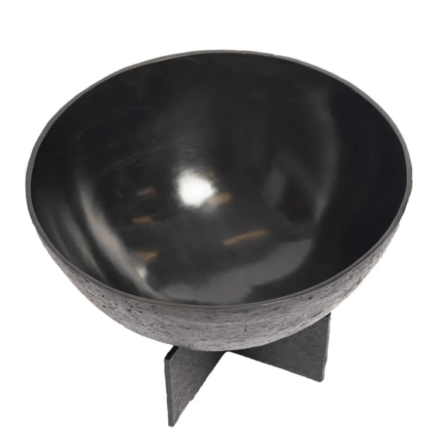 Bronze Brutalist Bowl, 35×35×23 cm