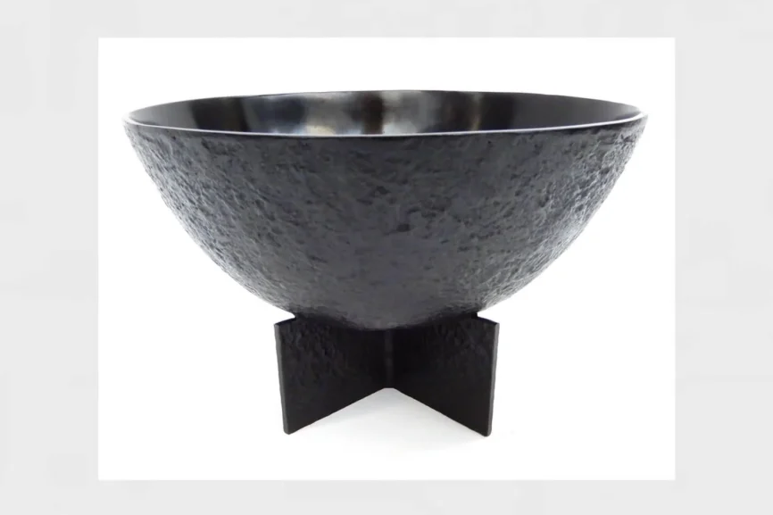 Bronze Brutalist Bowl, Bronze Nera finish