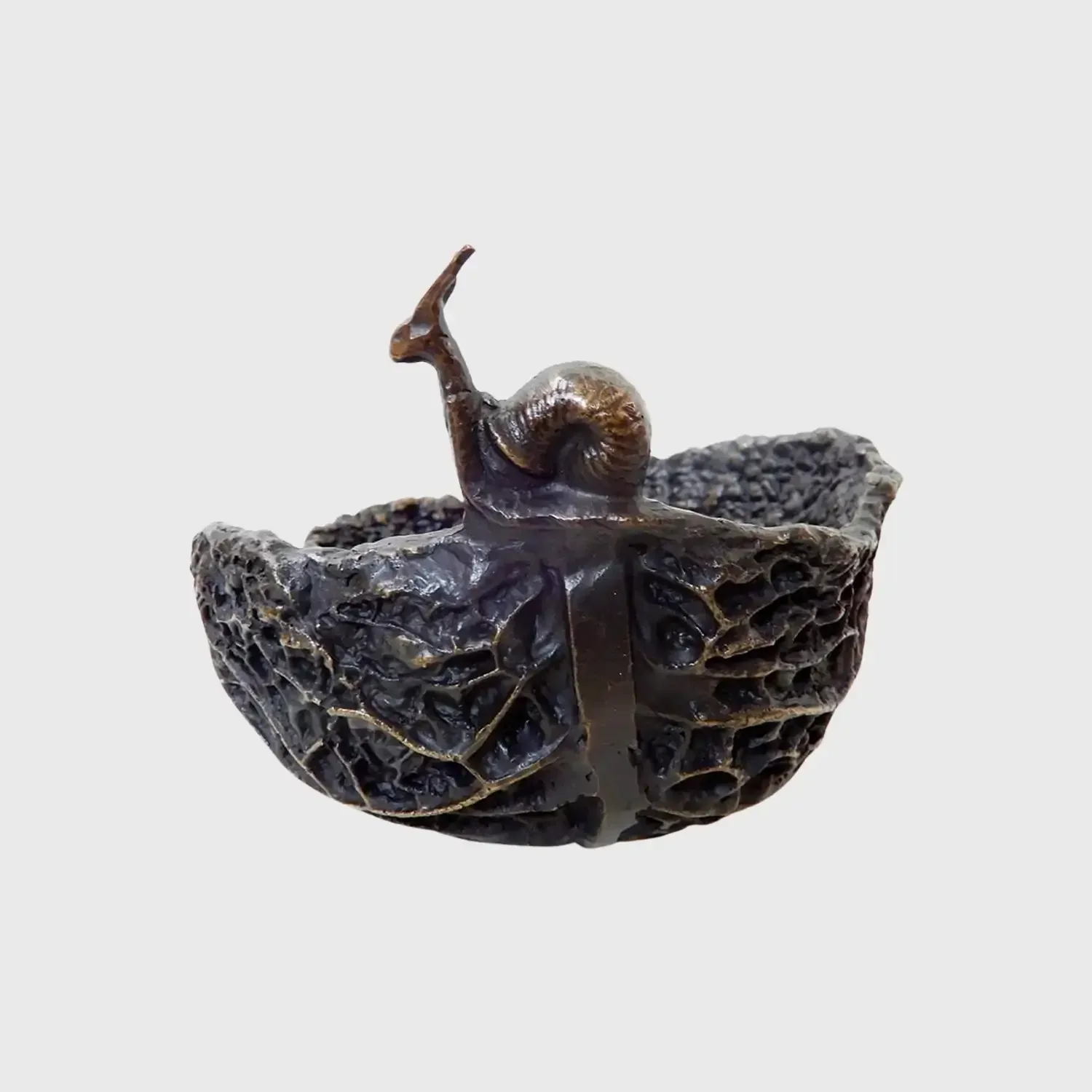 Bronze Cabbage Bowl, Bronze Nera finish