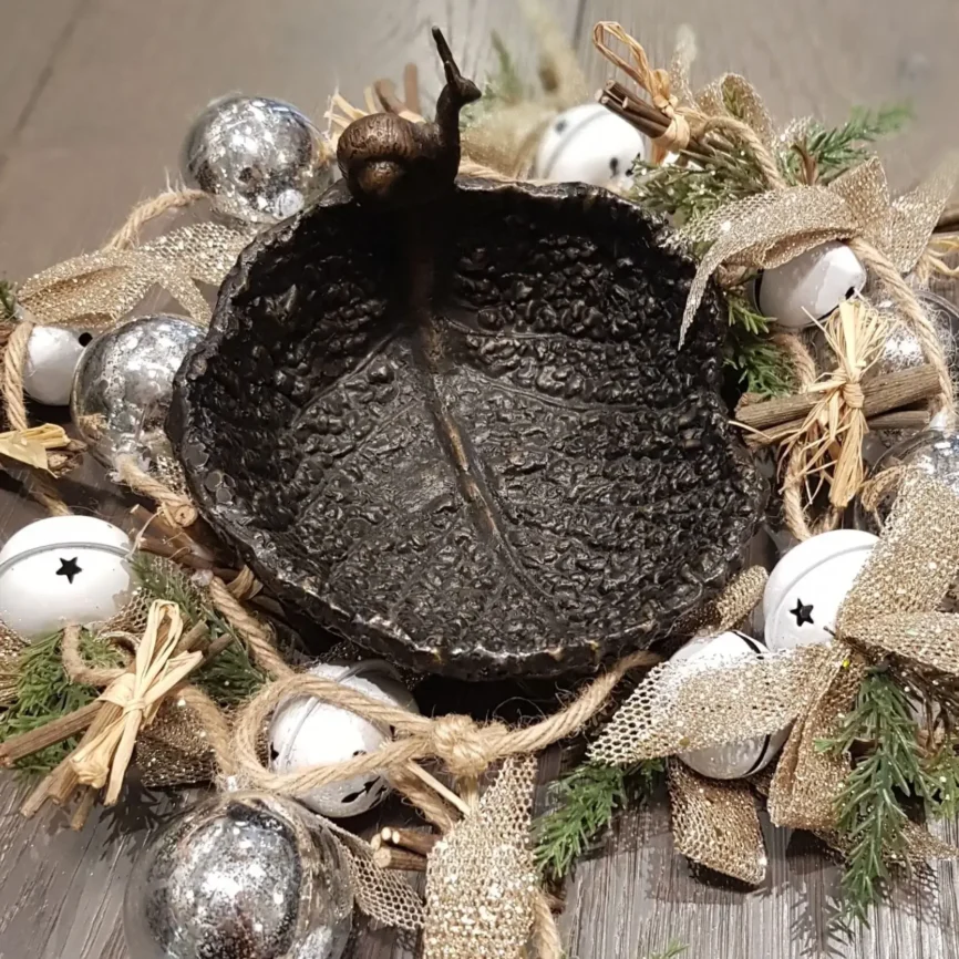 Bronze Cabbage Bowl, 15×15×12 cm