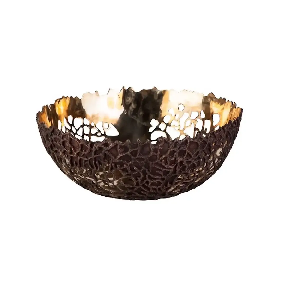 Bronze Coral Bowl, Bronze Nera finish