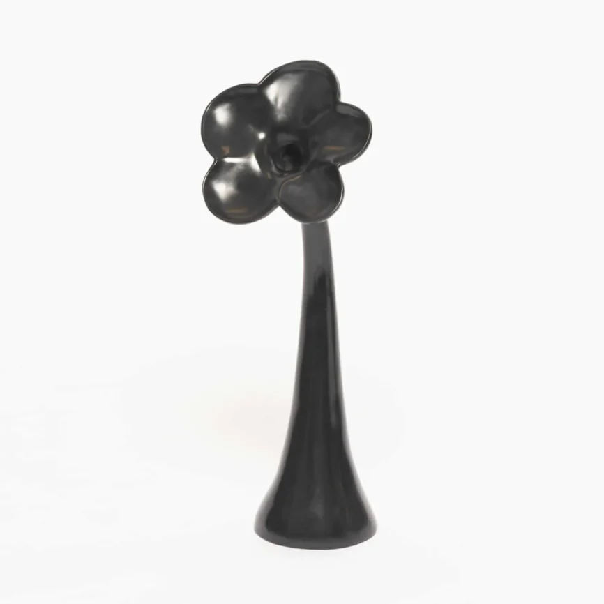 Bronze Daisy Vase, Bronze Nera finish