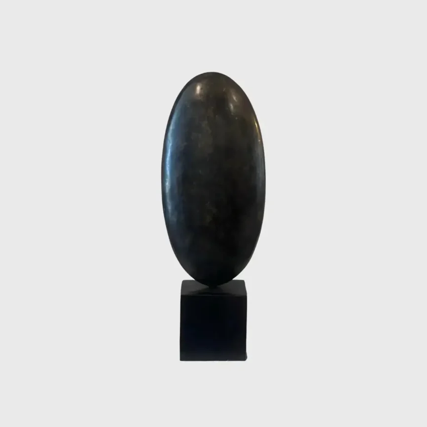 Bronze Dark Torpedo Sculpture, Bronze Nera finish