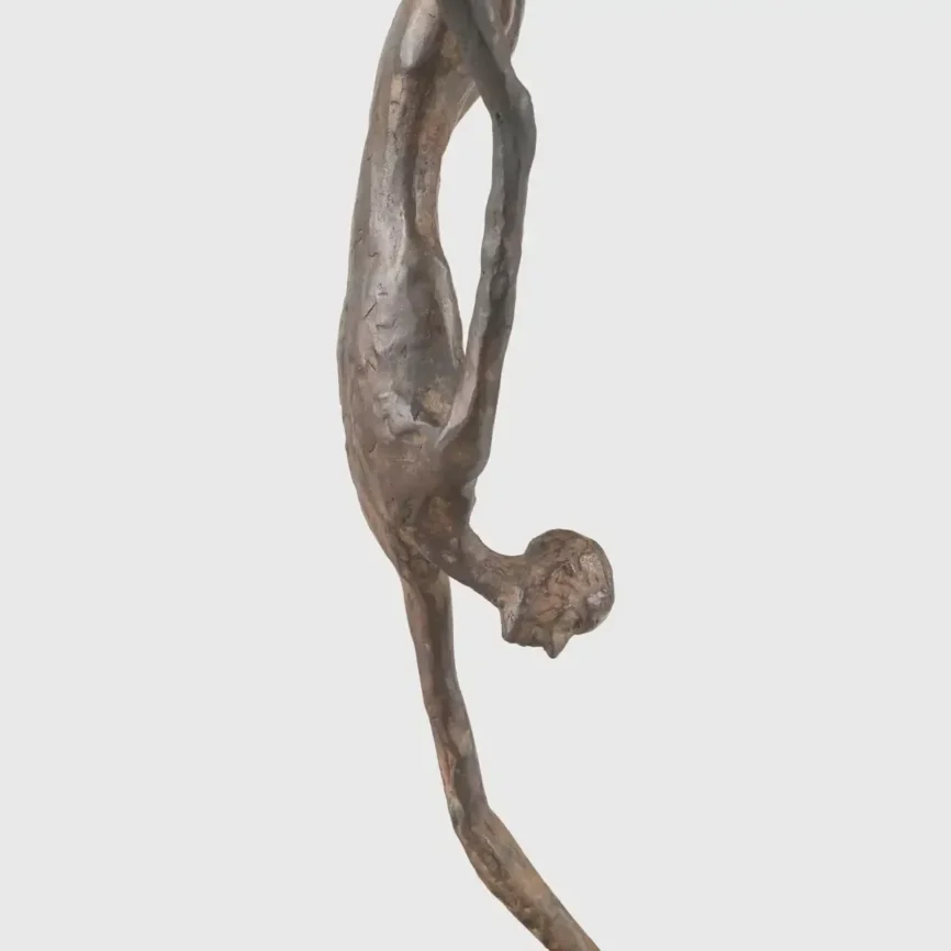 Bronze Figure Handstand, 20×46×80 cm