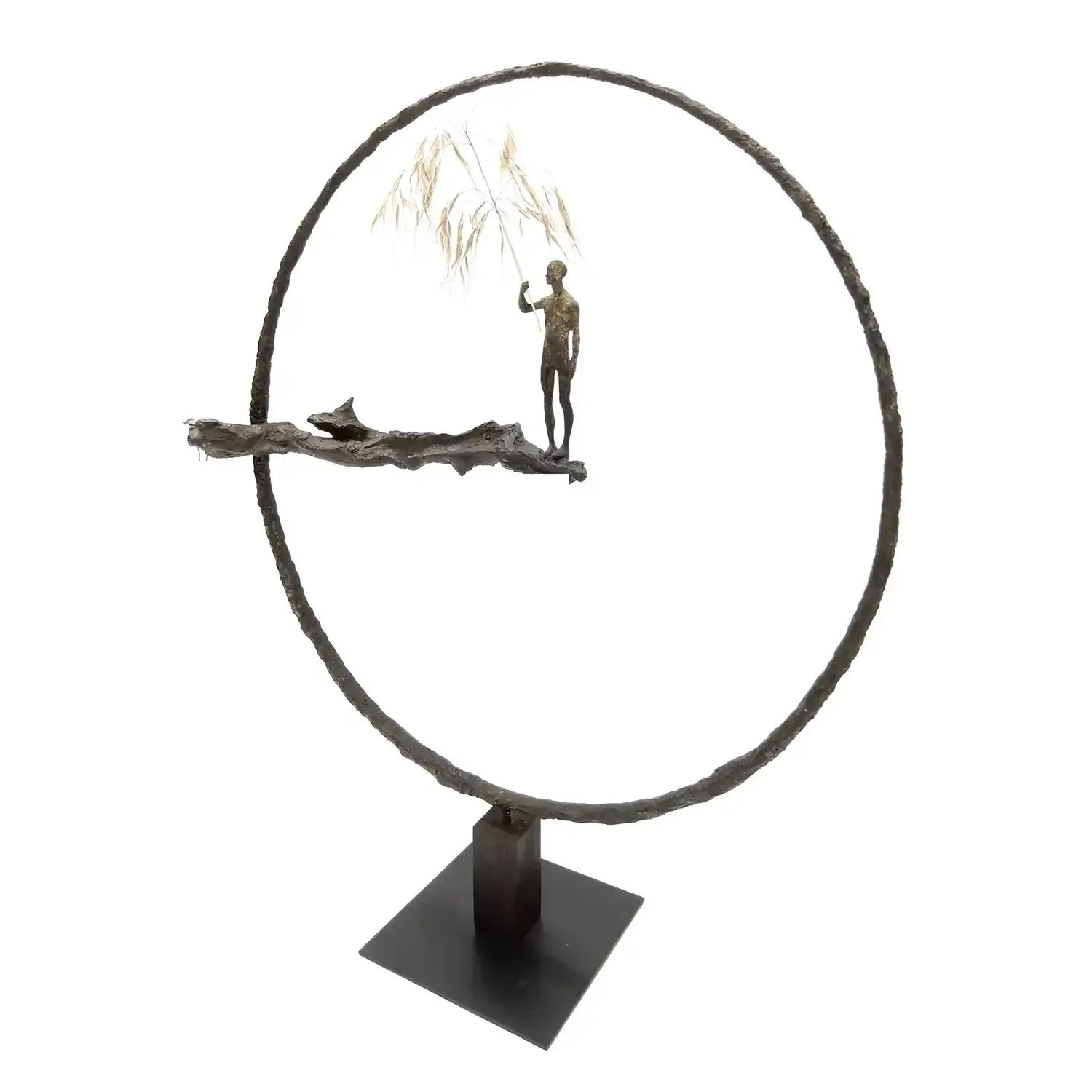 Bronze Figure Jarylo — Cast using traditional bronze techniques and presented on a refined wooden base, the Bronze Figure…