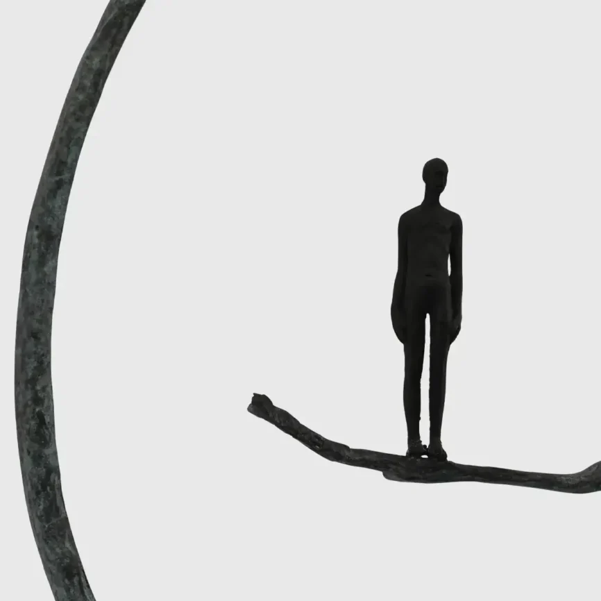 Bronze Figure On Branch Jarylo small — bronze sculpture