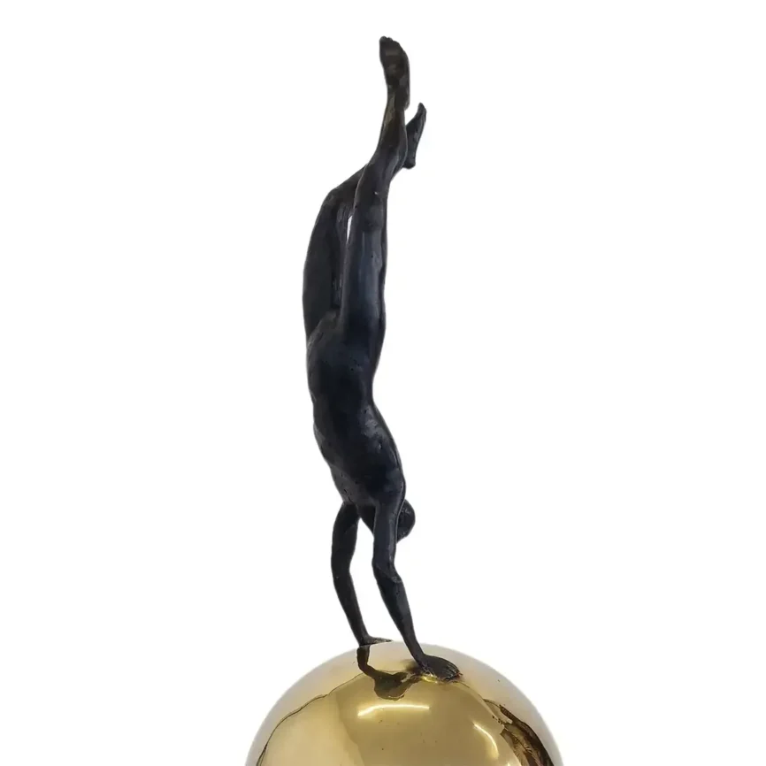 Bronze Figure Over The Moon, 23×23×70 cm