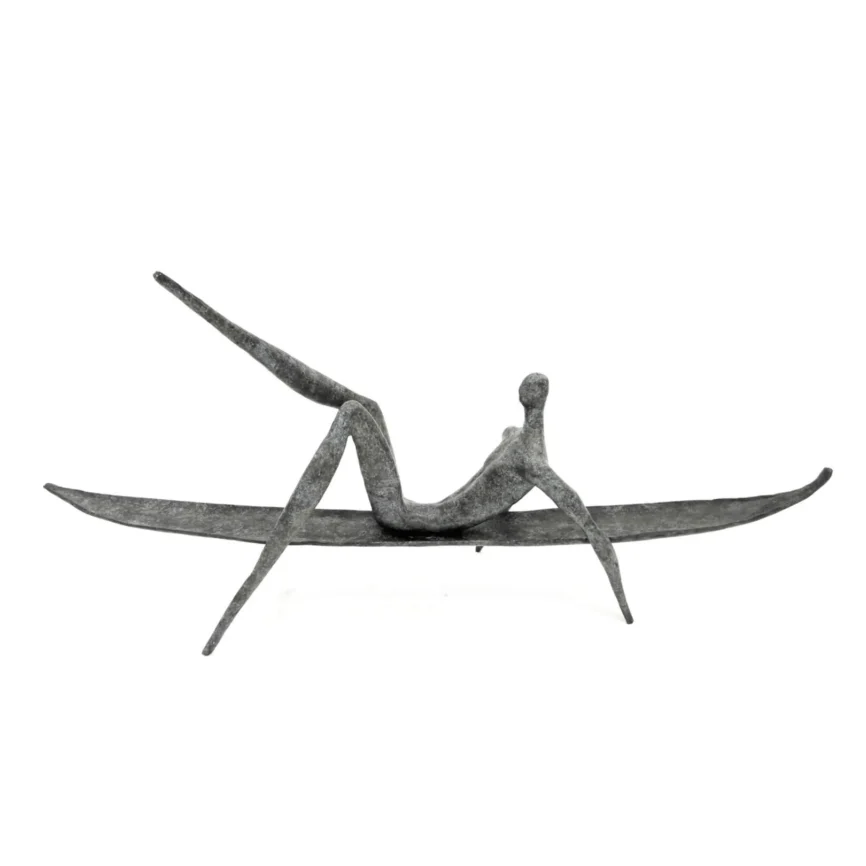 Bronze Figure Reclining, Bronze Nera finish