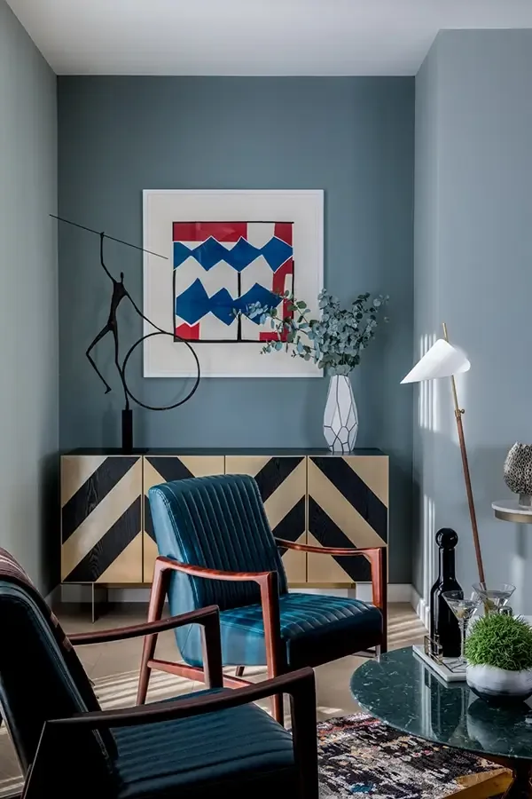 Bronze Figure with Hoop — An original art piece for your designer furniture collection.