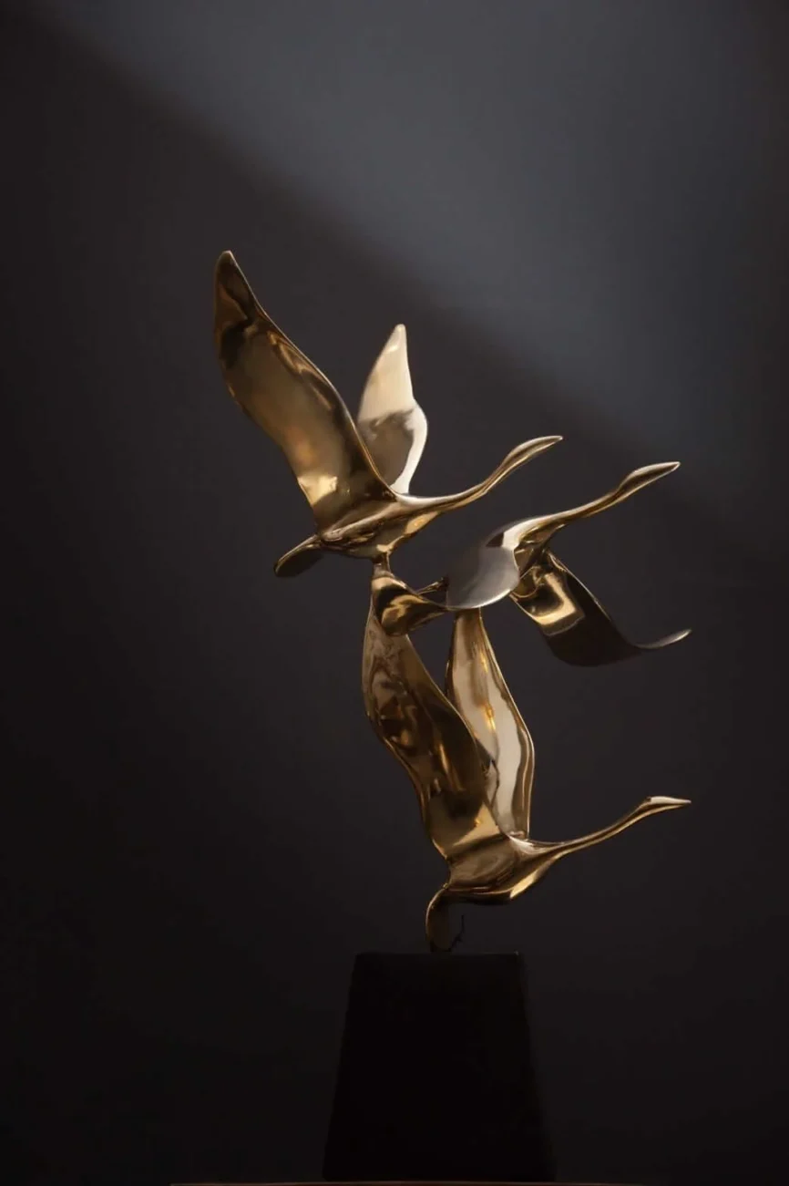 Bronze Flight 3 Sculpture, 40×30×57 cm