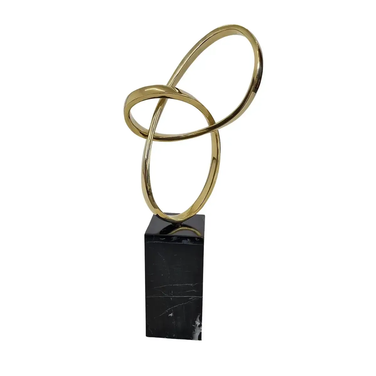 Bronze Infinity Mini Tall Sculpture, Bronze d'Oro finish