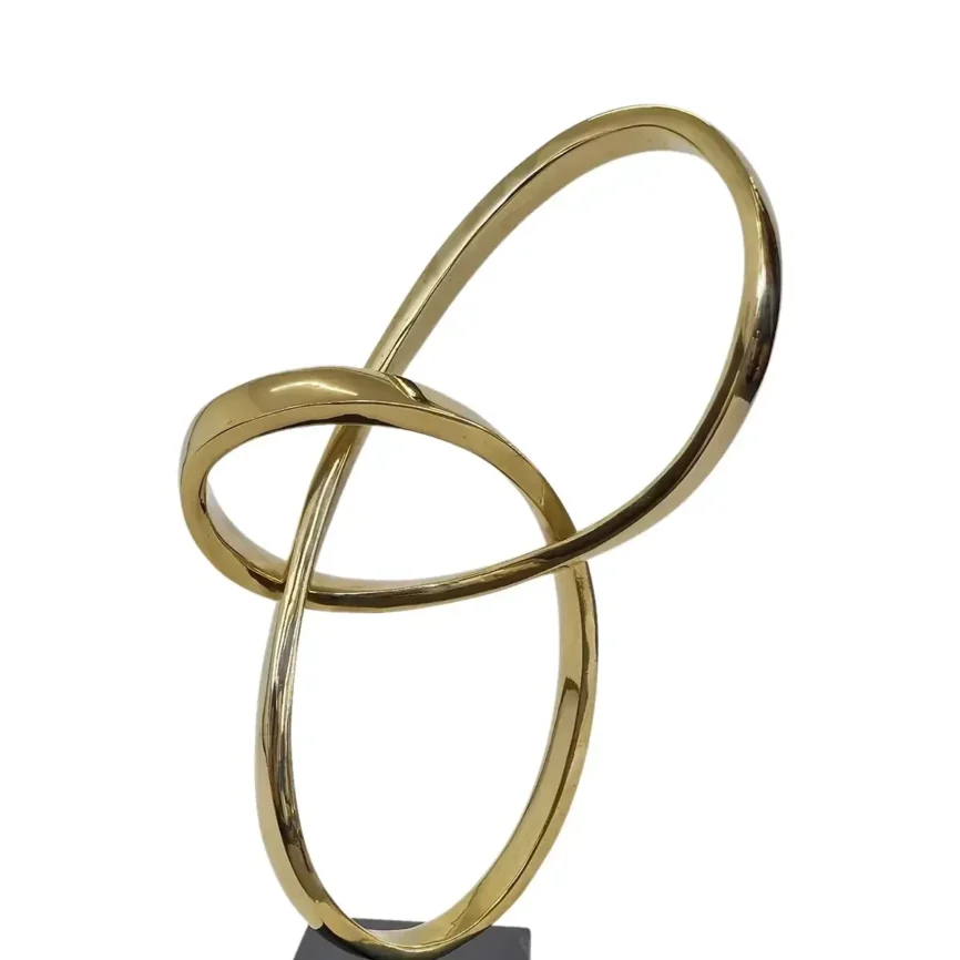 Bronze Infinity Mini Tall Sculpture, 52×20×15 cm
