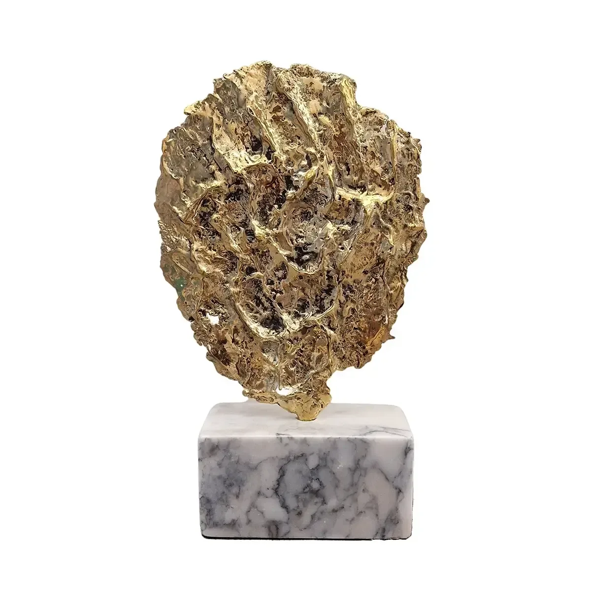 Bronze Lake Sculpture, Bronze d'Oro finish