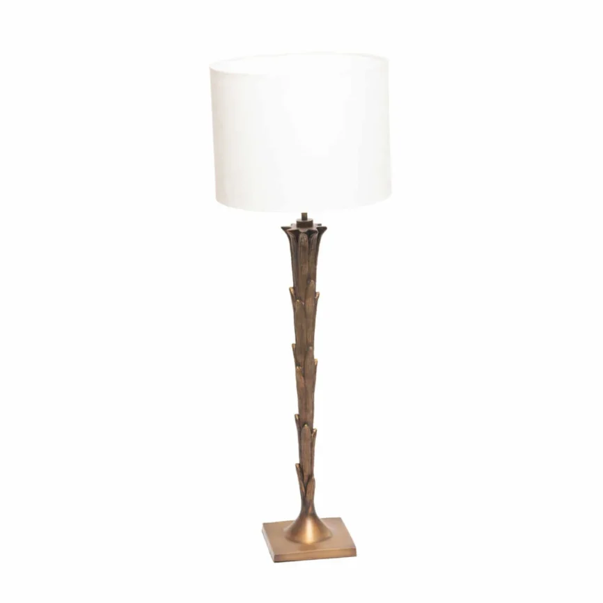 Bronze Leaf Lamp, Bronze Nera finish