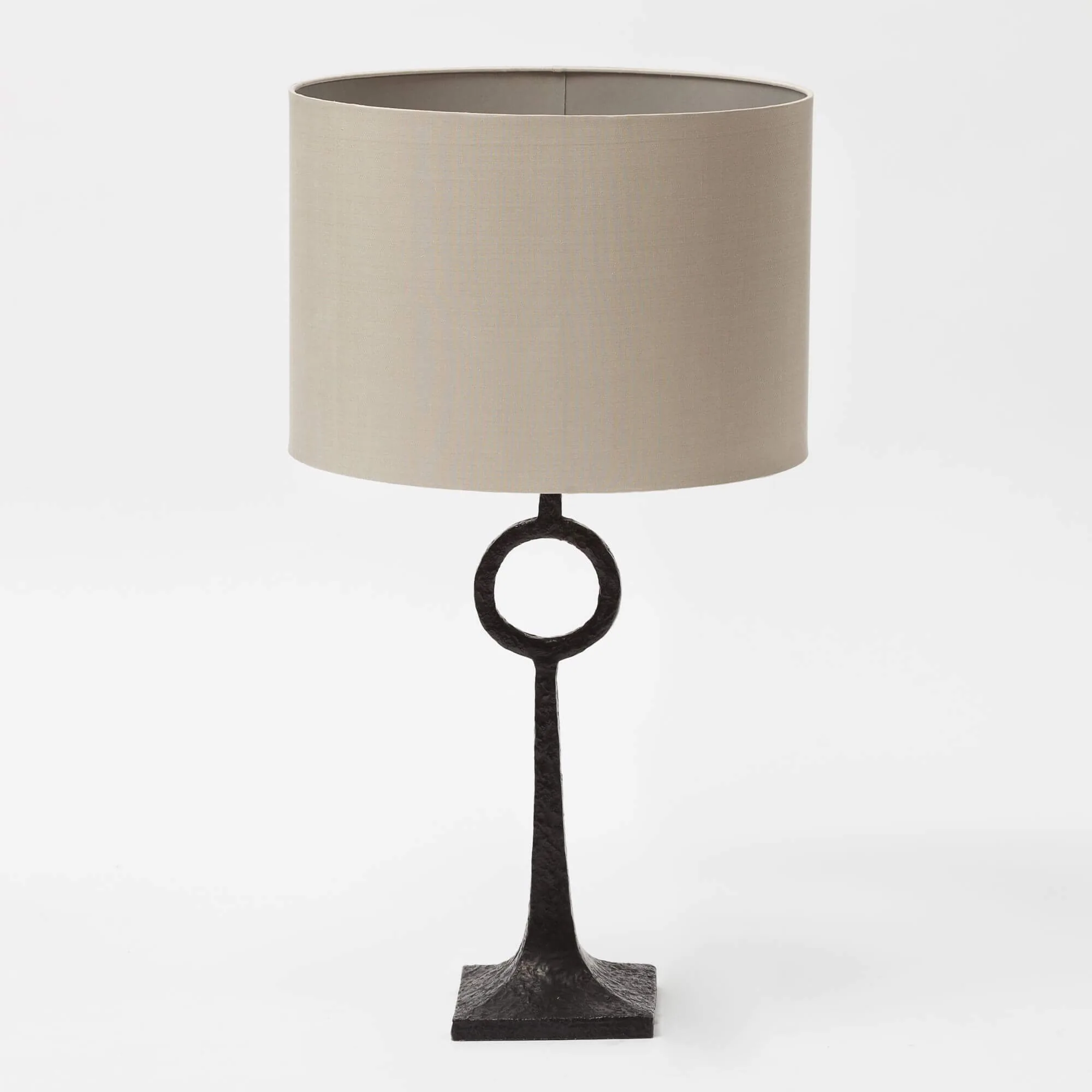Bronze Ring Table Lamp, Bronze Nera finish