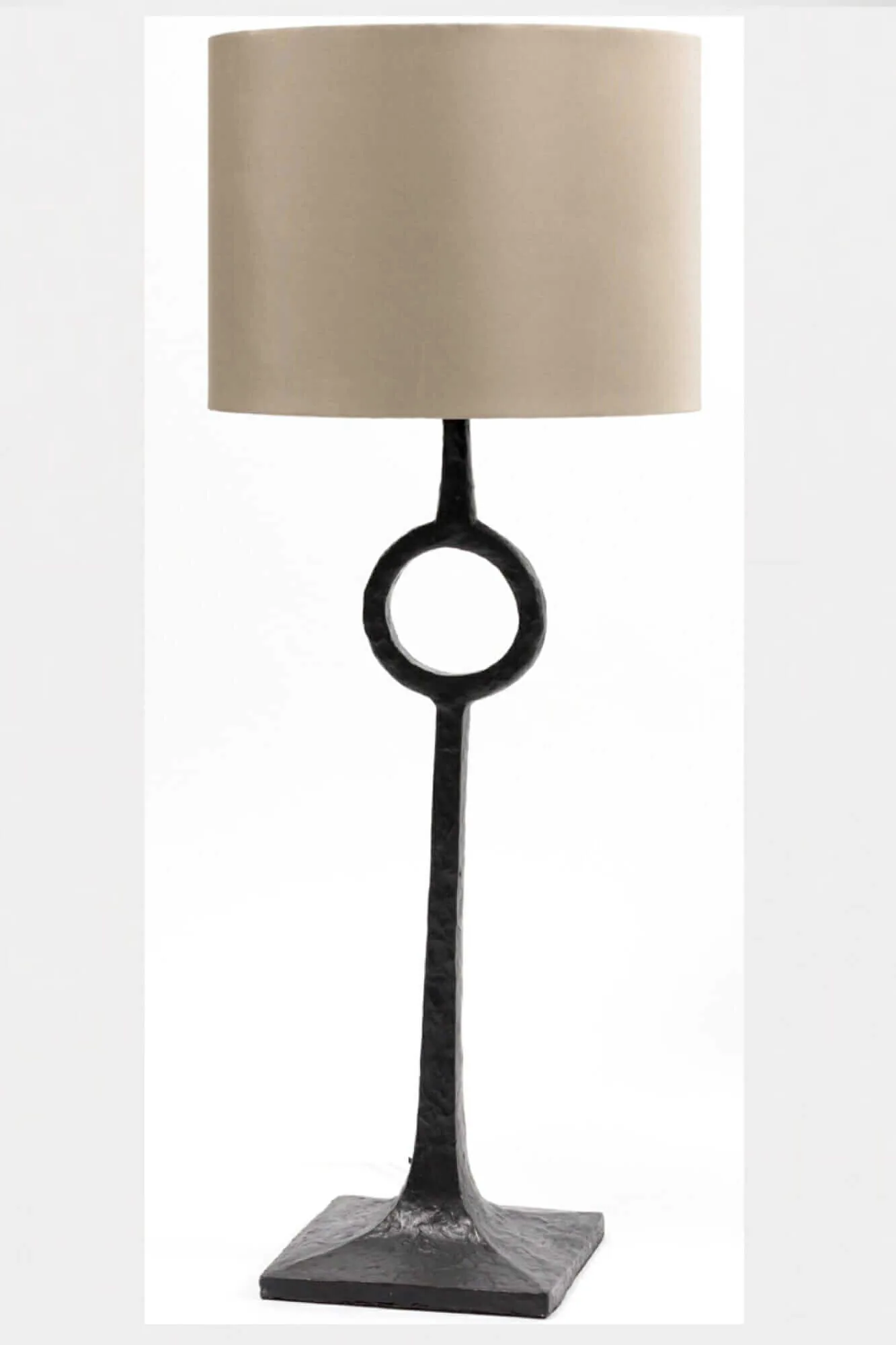 Bronze Ring Table Lamp — This design may be paired with the matching Ring Floor Lamp Bronze Nera.