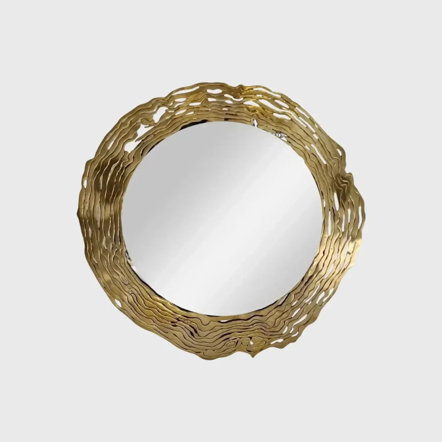 Bronze River Mirror, Bronze d'Oro finish