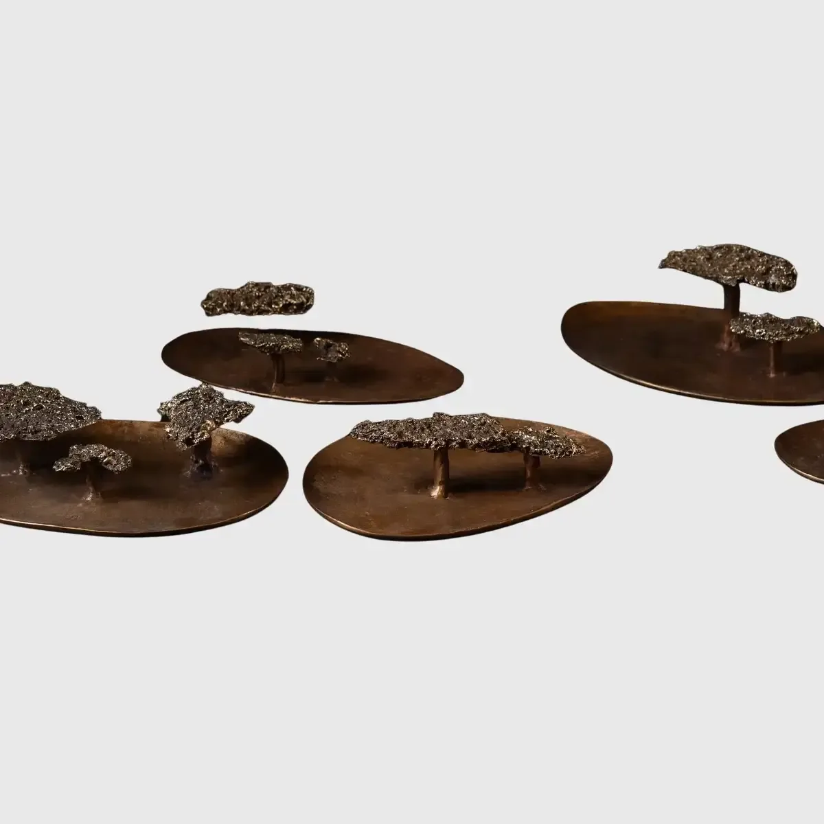 Bronze Savannah Plate — The Bronze Savannah Plate brings the drama of natural landscapes into refined interiors.