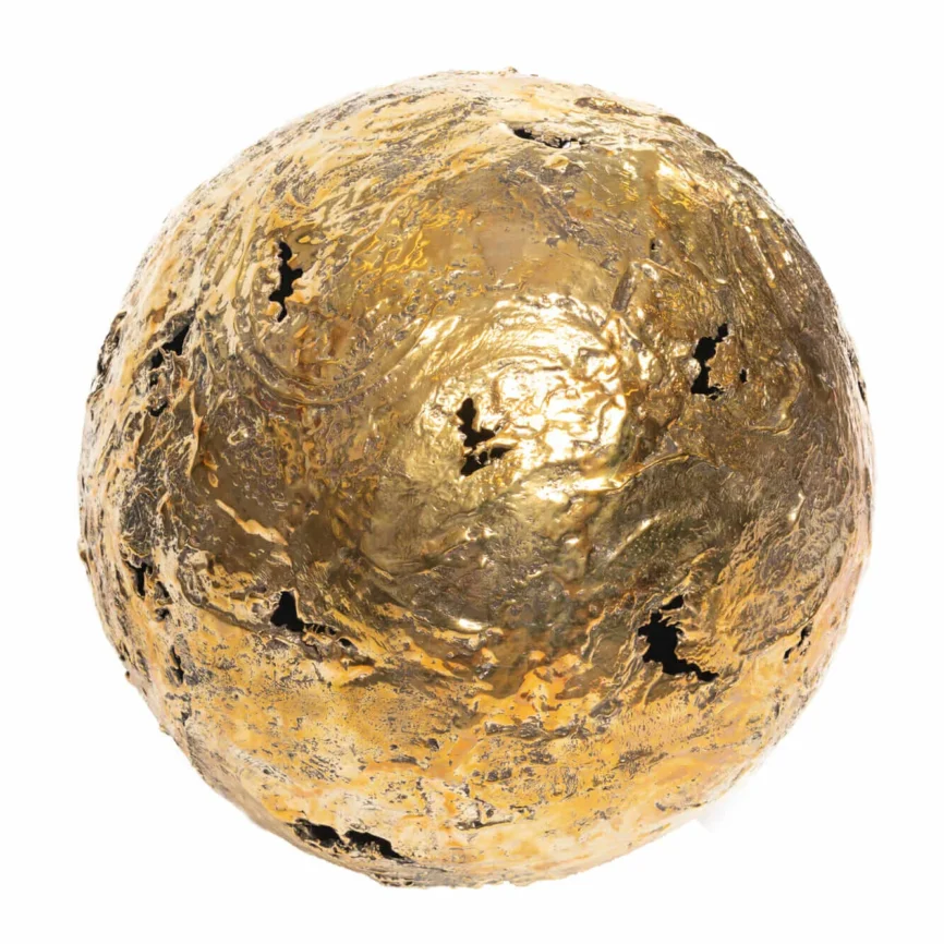 Bronze Sculpture Globe, Bronze Nera finish