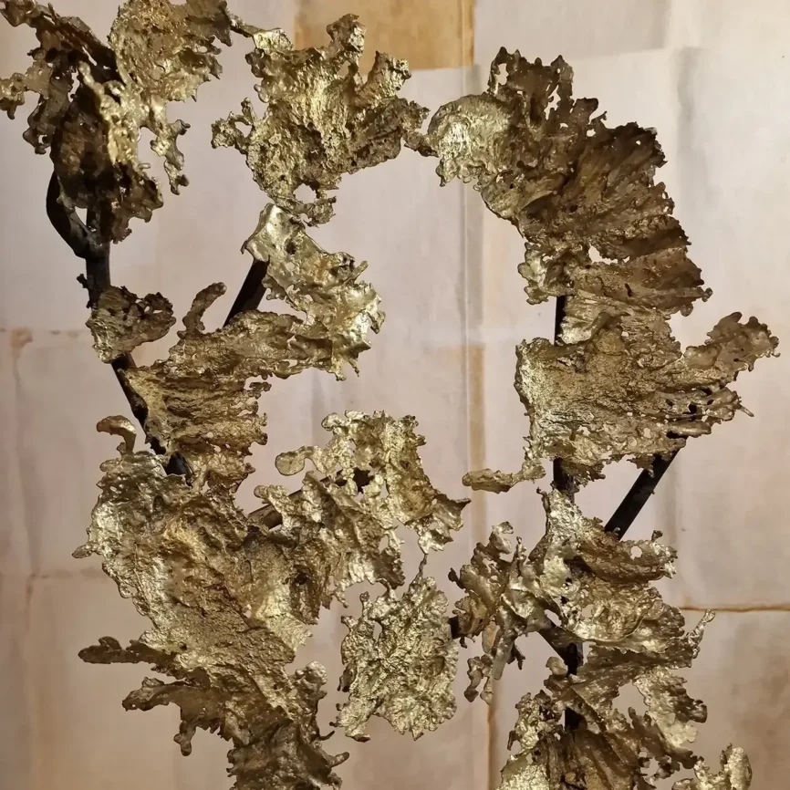 Bronze Sculpture Moon In The Clouds, 37×23×64 cm