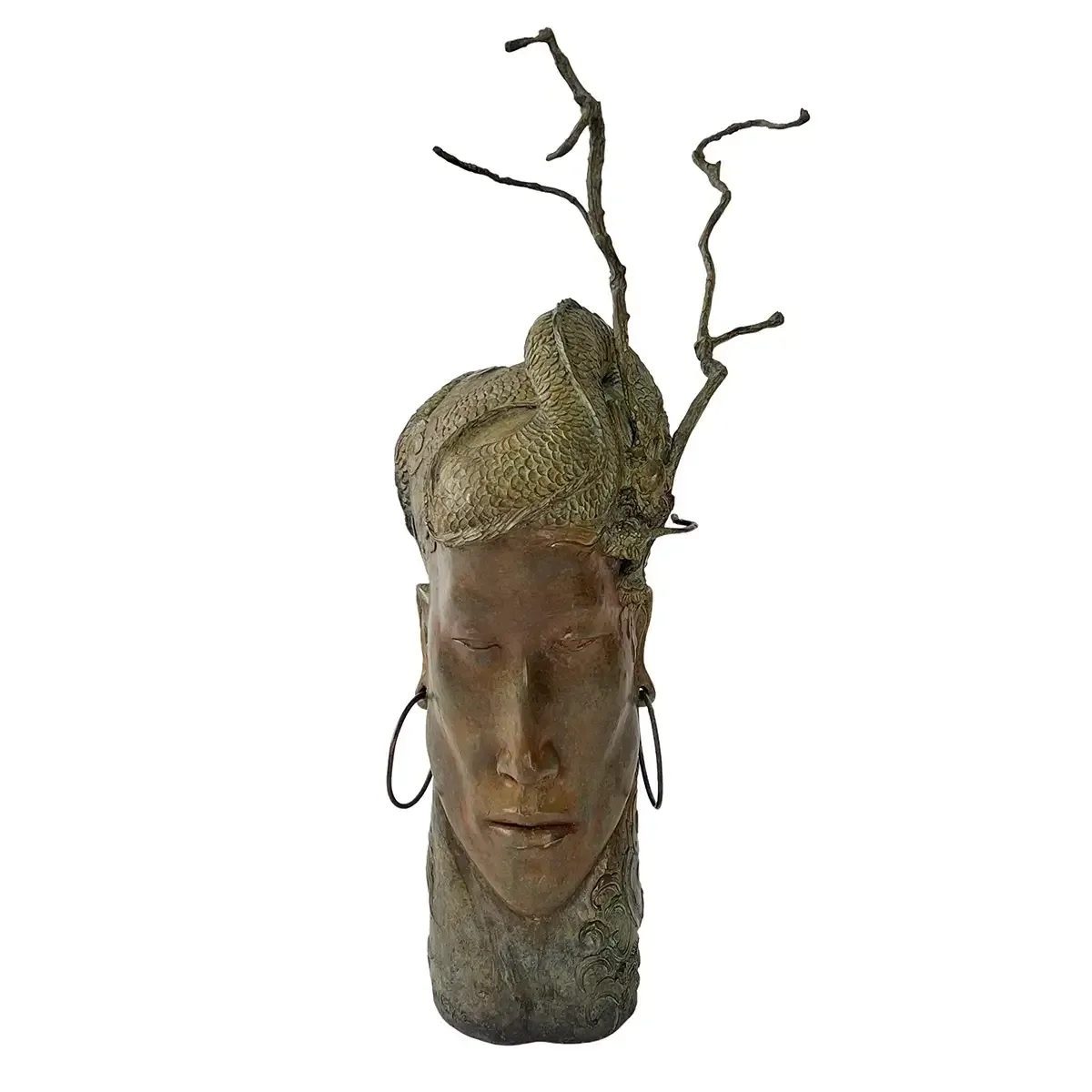 Bronze Sculpture Nature, Bronze Dorato finish