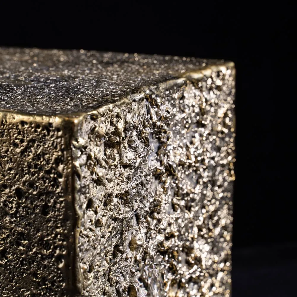 Bronze Sculpture Rain Cube — bronze sculpture