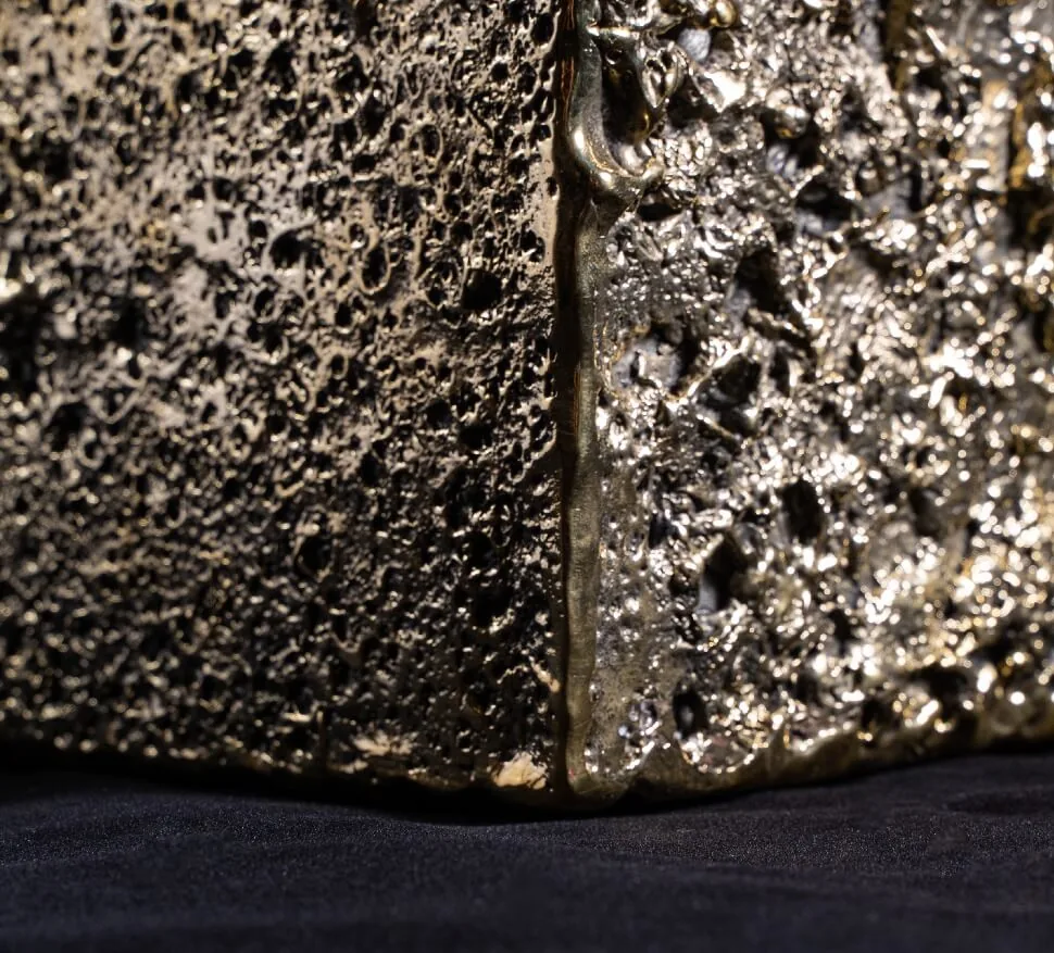Bronze Sculpture Rain Cube — Inspired by the tranquil yet transformative power of rain, the Bronze Sculpture Rain Cube…