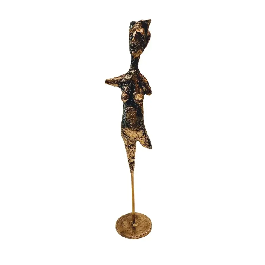 Bronze Sculpture Tall Torso Gold — bronze sculpture