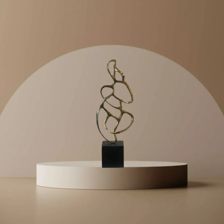 Bronze Sculpture The Cloud, 30×17×83 cm