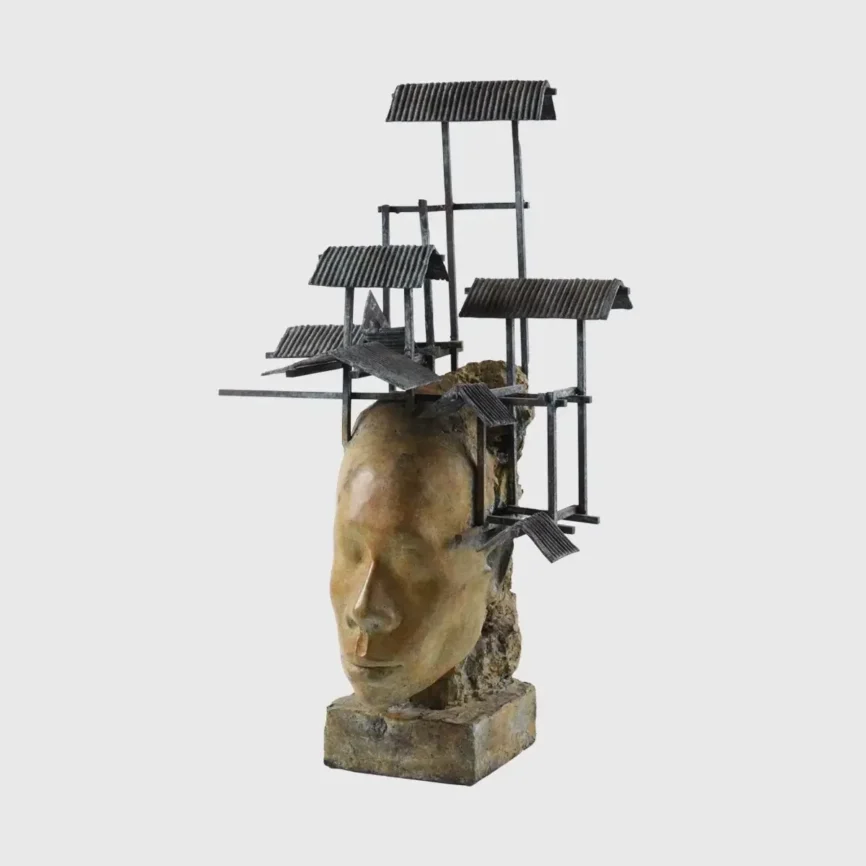 Bronze Sculpture The Dream, Bronze Nera finish