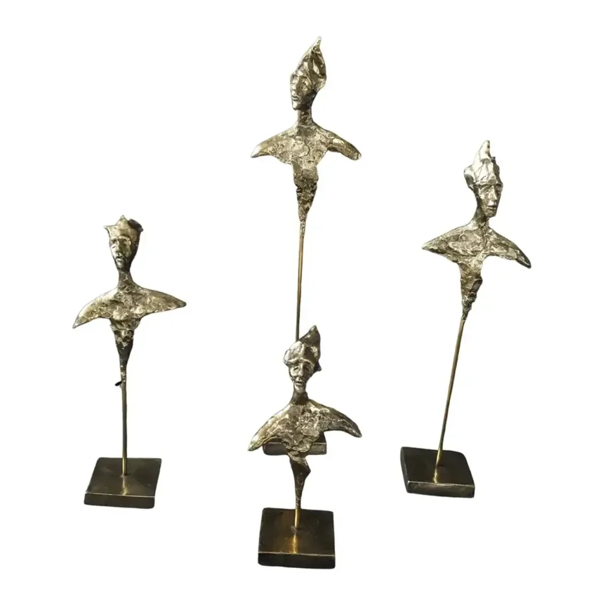 Bronze Sculptures Low Torso Gold, Bronze d'Oro finish