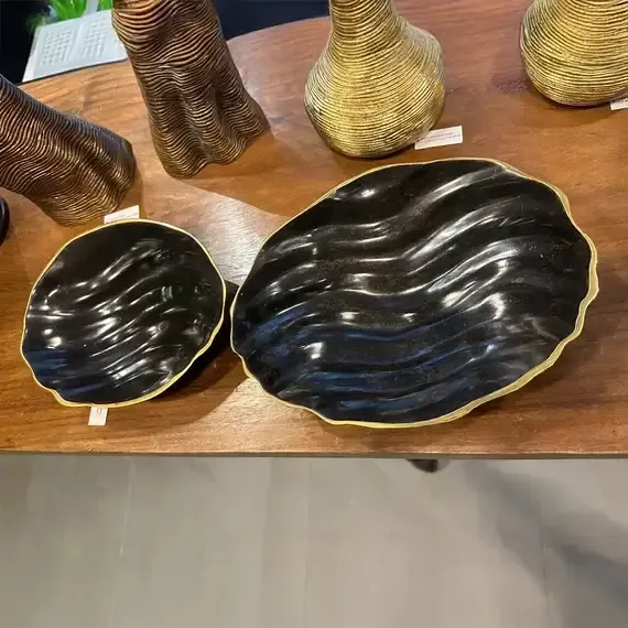 Bronze Shell Trays, Bronze Nera finish